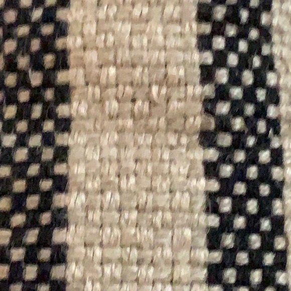 Eric Michael Black & Beige Stripe Dominique Flat Espadrille Sandals Size 41 - Picture 9 of 12